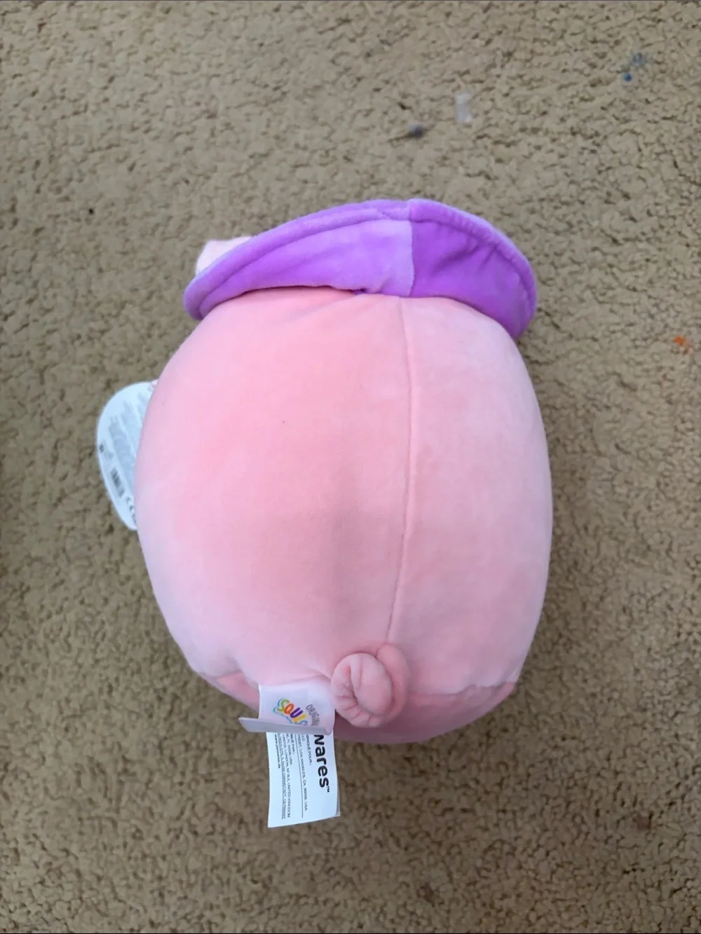 Plush Pink Pig with Coconut Drink Kids Toy